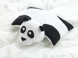 Panda Pillow Pet opened out